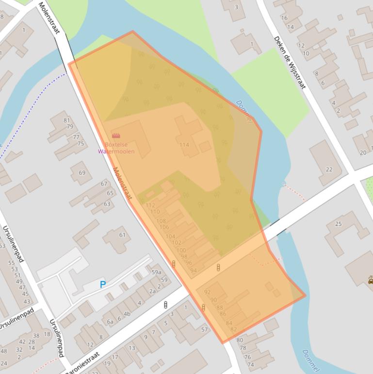 Kaart van postcodegebied 5281JS.