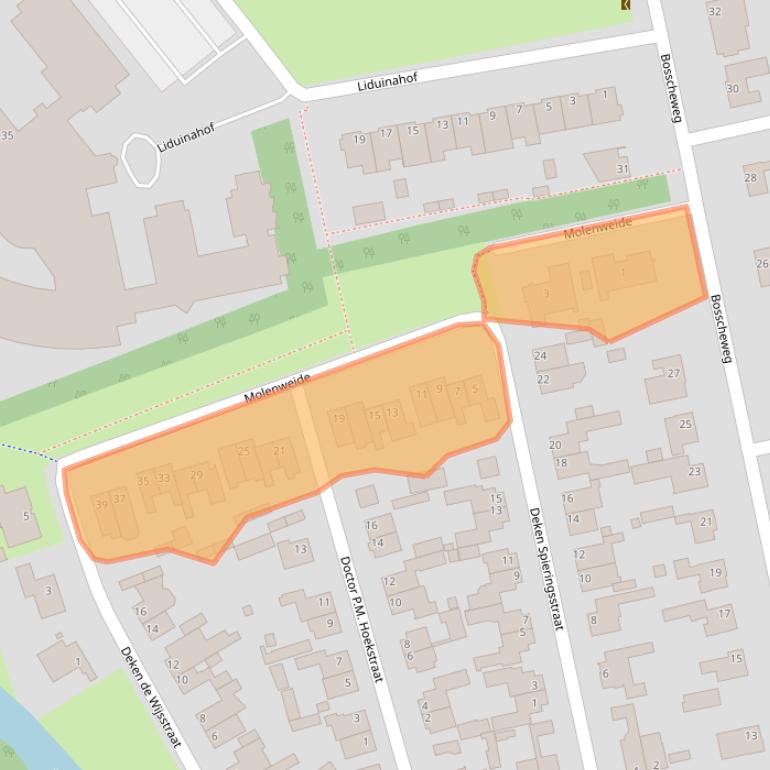 Kaart van postcodegebied 5281JX.