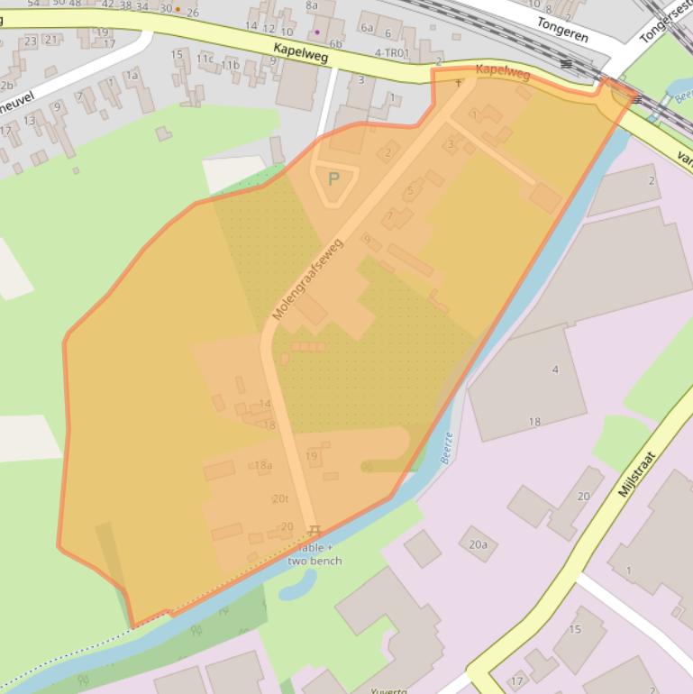 Kaart van postcodegebied 5281LN.