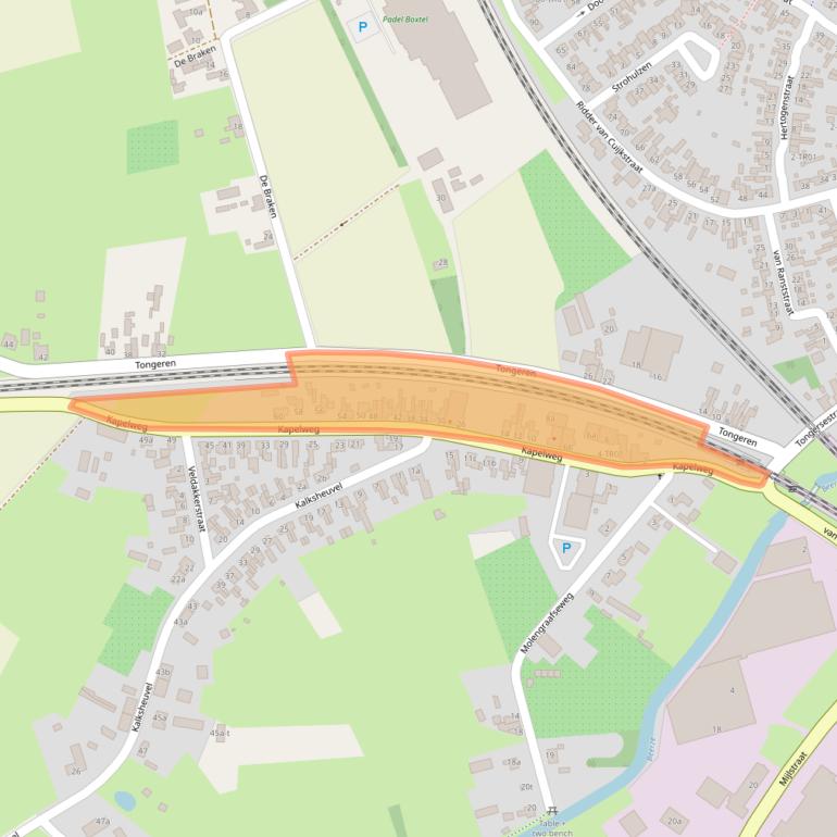 Kaart van postcodegebied 5281LR.