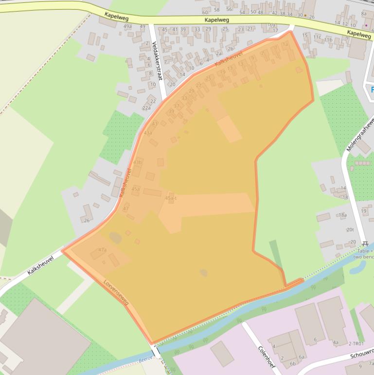 Kaart van postcodegebied 5281LS.