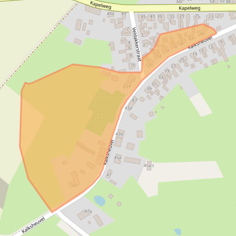 Kaart van postcodegebied 5281LT.