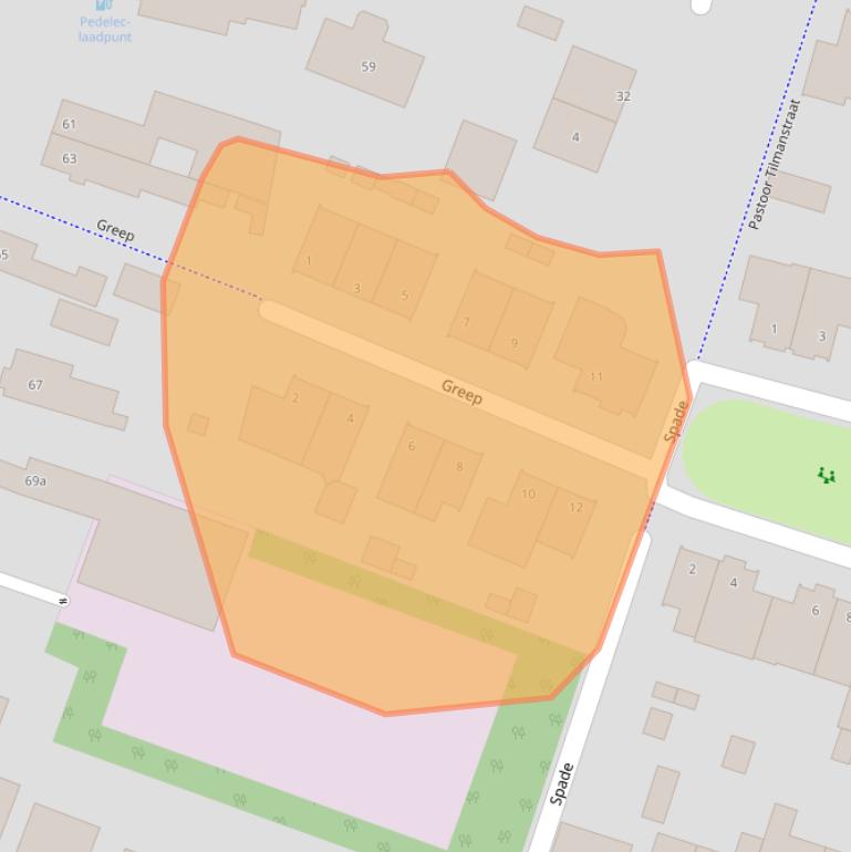 Kaart van postcodegebied 5281MA.