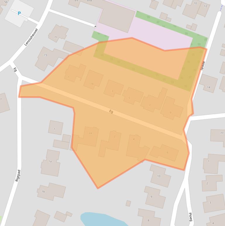 Kaart van postcodegebied 5281MB.