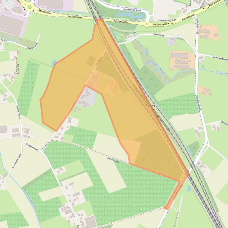 Kaart van postcodegebied 5281RH.