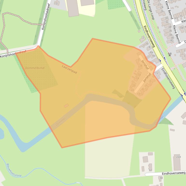 Kaart van postcodegebied 5281RK.