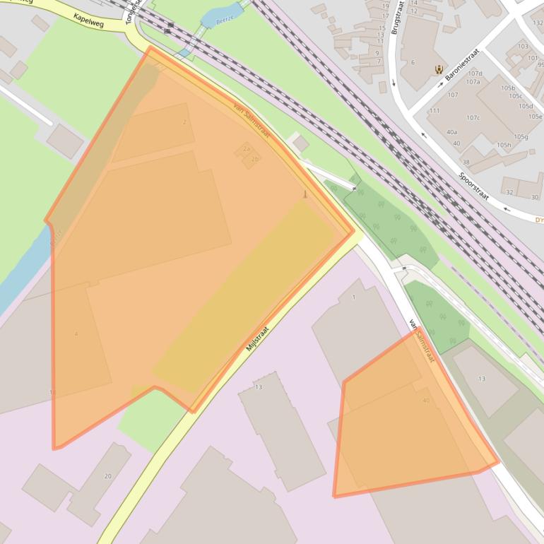 Kaart van postcodegebied 5281RR.