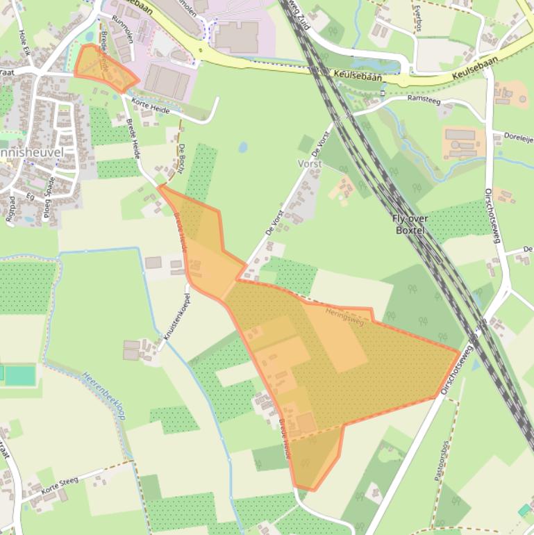 Kaart van postcodegebied 5281RX.