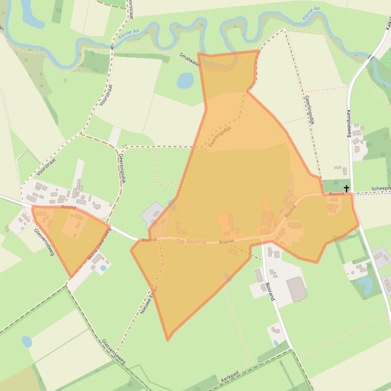 Kaart van postcodegebied 5281SG.