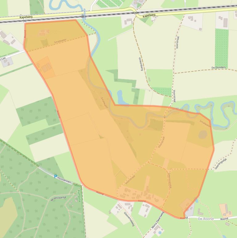 Kaart van postcodegebied 5281SH.