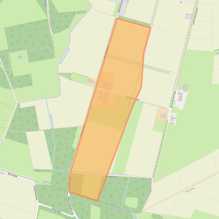 Kaart van postcodegebied 5281ST.