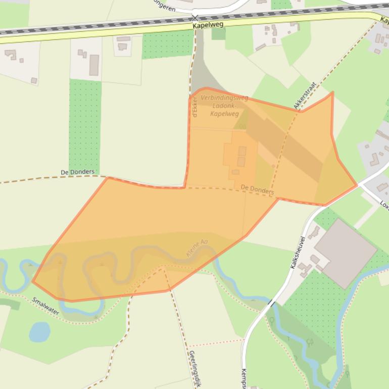 Kaart van postcodegebied 5281TC.