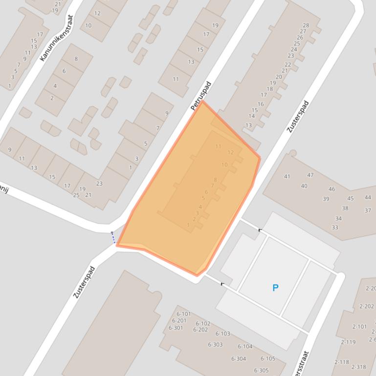 Kaart van postcodegebied 5281WK.