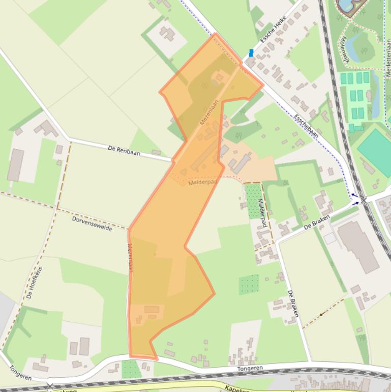 Kaart van postcodegebied 5282HB.