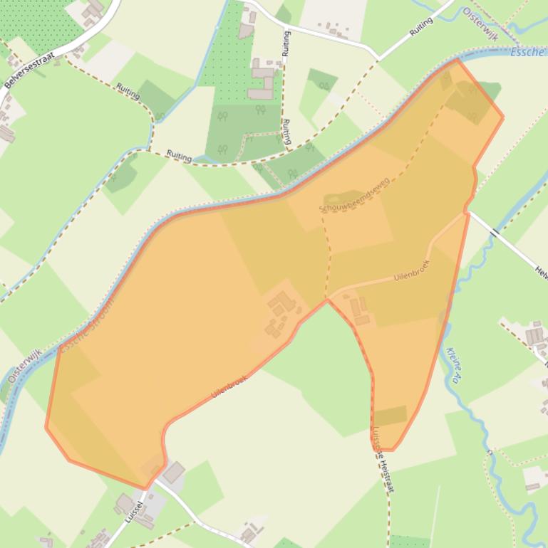 Kaart van postcodegebied 5282HP.