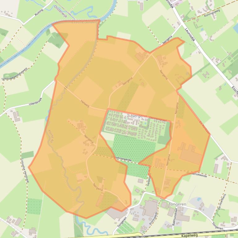 Kaart van postcodegebied 5282JE.