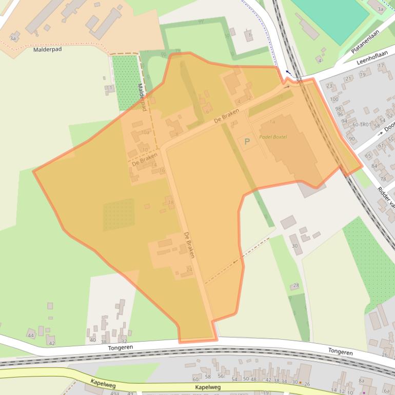 Kaart van postcodegebied 5282JJ.