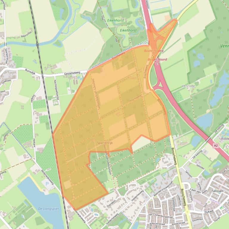 Kaart van postcodegebied 5282JR.