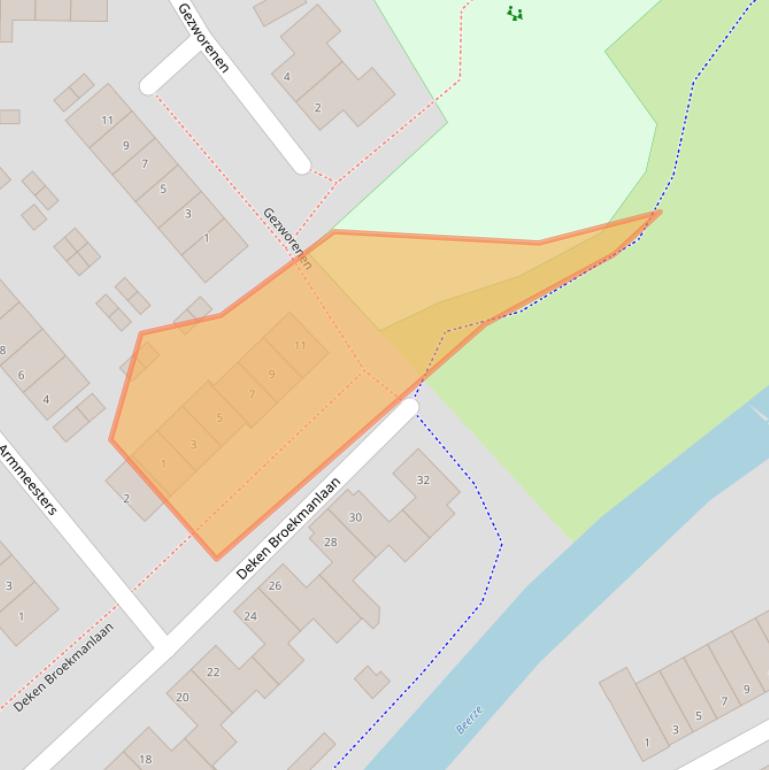 Kaart van postcodegebied 5282MA.