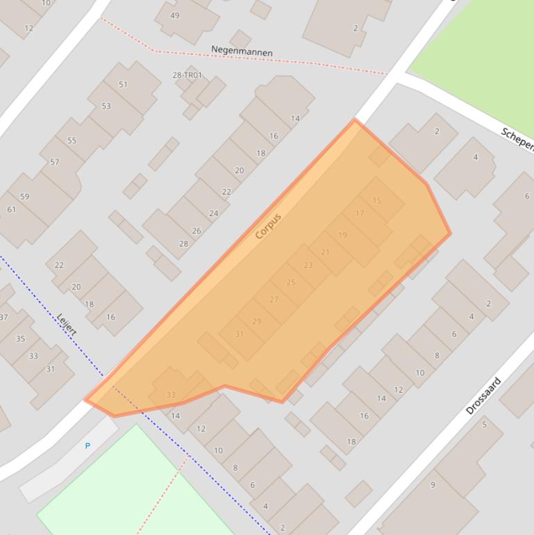 Kaart van postcodegebied 5282ME.