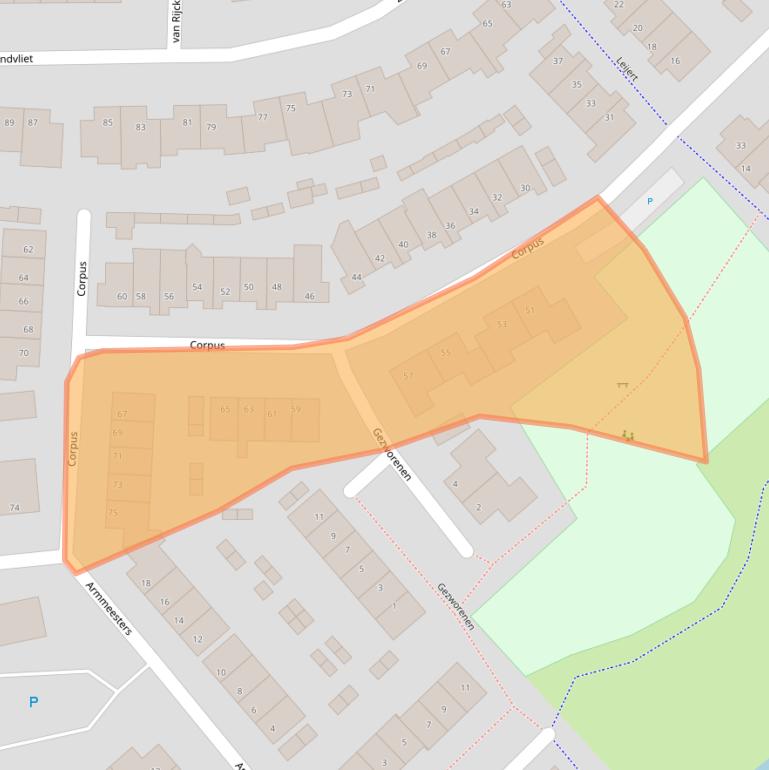 Kaart van postcodegebied 5282MG.