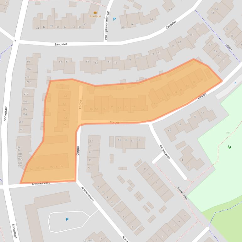 Kaart van postcodegebied 5282MJ.