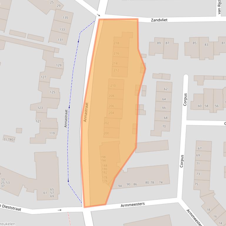 Kaart van postcodegebied 5282MZ.