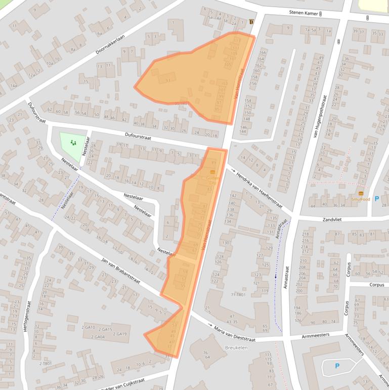 Kaart van postcodegebied 5282NB.