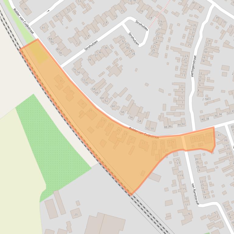 Kaart van postcodegebied 5282NK.