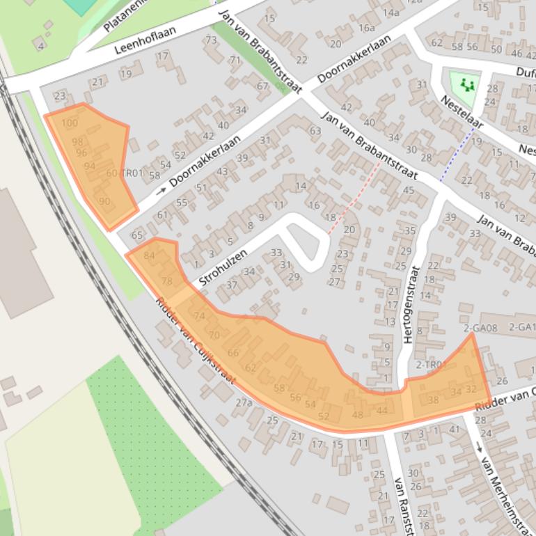 Kaart van postcodegebied 5282NN.