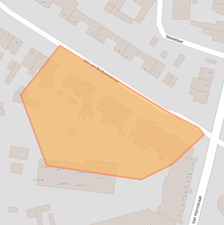 Kaart van postcodegebied 5282NS.