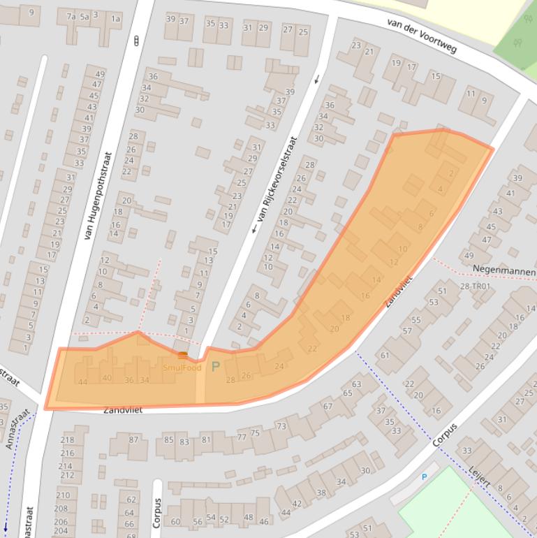 Kaart van postcodegebied 5282PE.