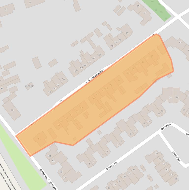 Kaart van postcodegebied 5282PR.