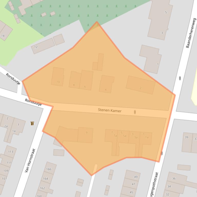 Kaart van postcodegebied 5282PZ.