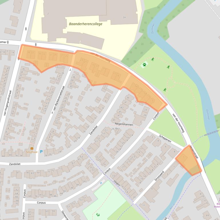 Kaart van postcodegebied 5282RA.