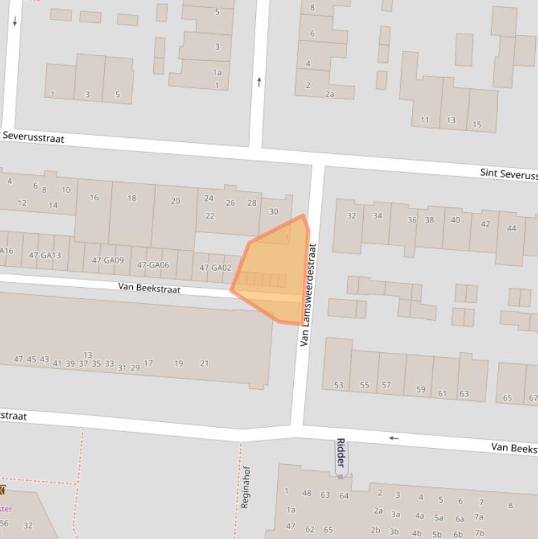 Kaart van postcodegebied 5282RK.