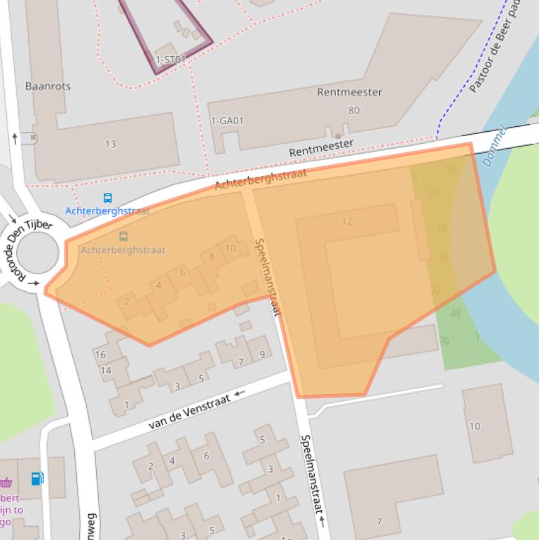 Kaart van postcodegebied 5282RP.