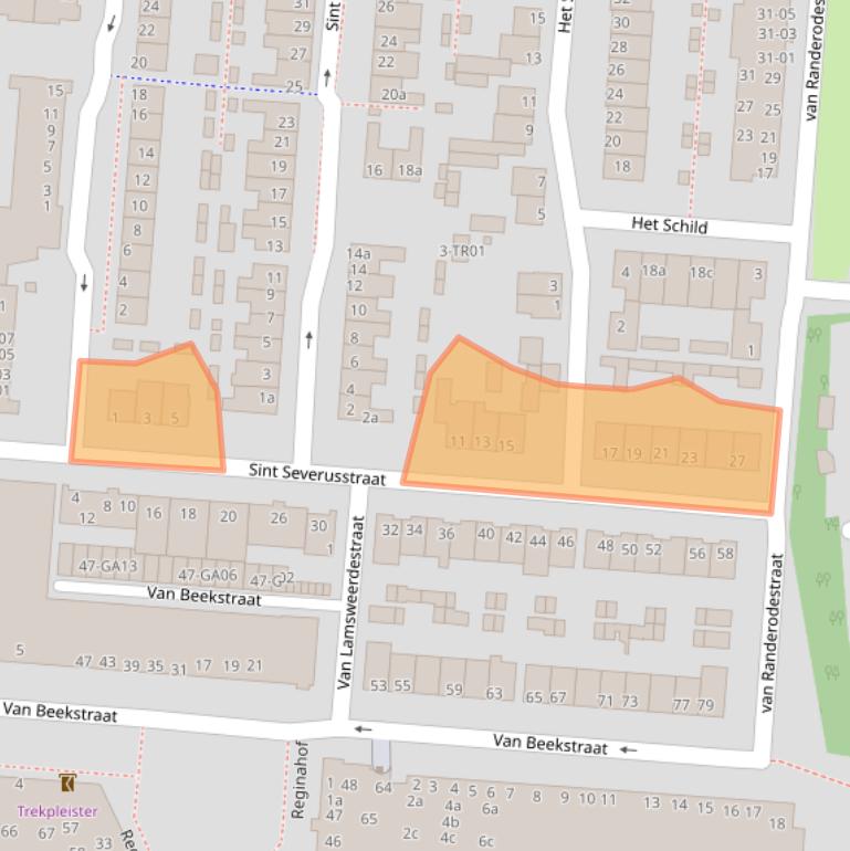 Kaart van postcodegebied 5282RX.