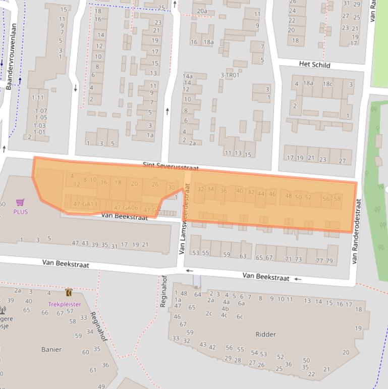 Kaart van postcodegebied 5282RZ.