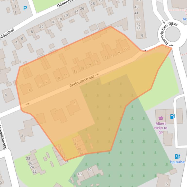 Kaart van postcodegebied 5282SE.