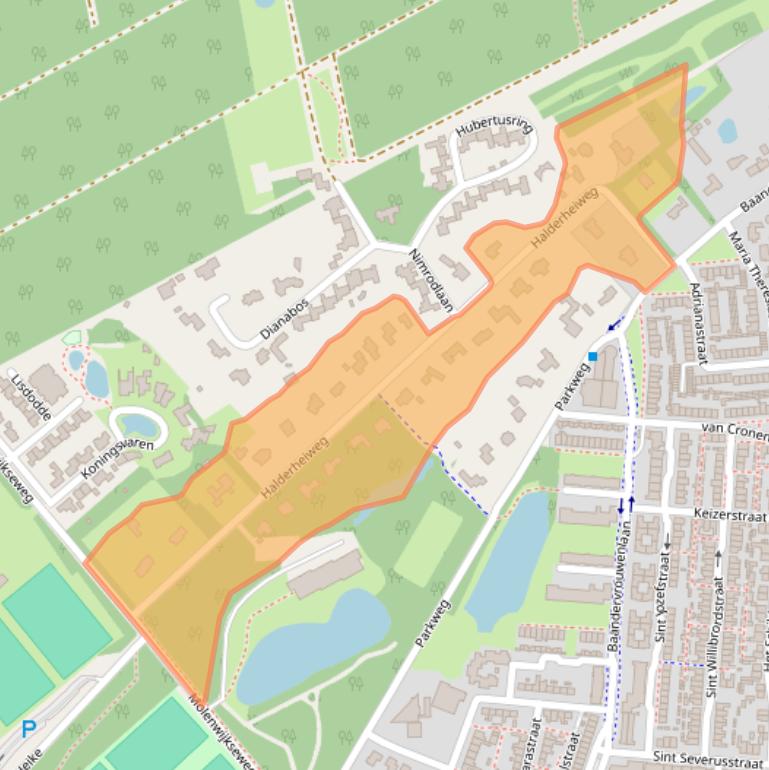 Kaart van postcodegebied 5282SN.
