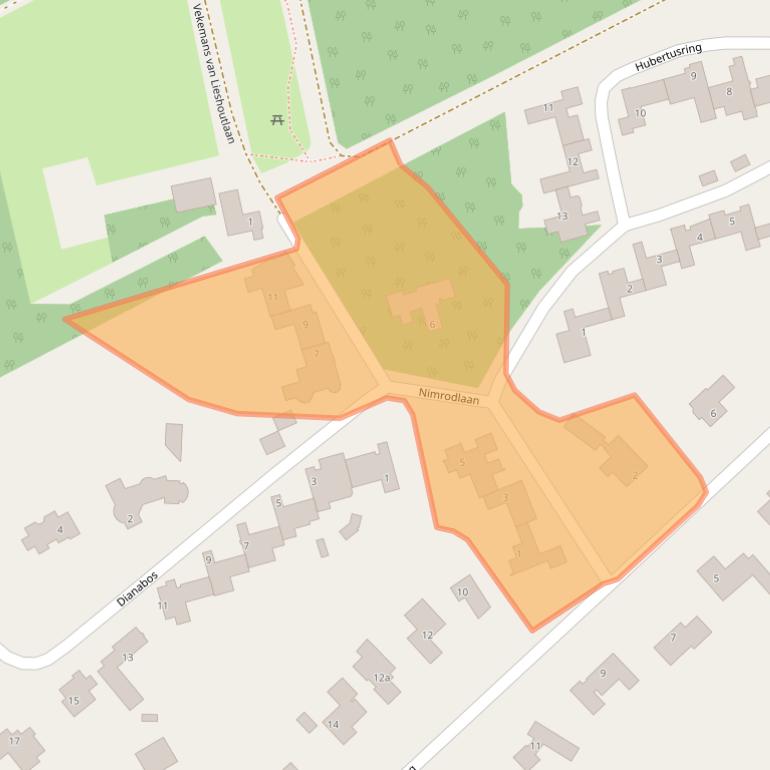 Kaart van postcodegebied 5282SP.