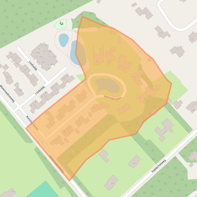 Kaart van postcodegebied 5282SZ.