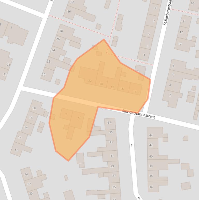 Kaart van postcodegebied 5282TE.