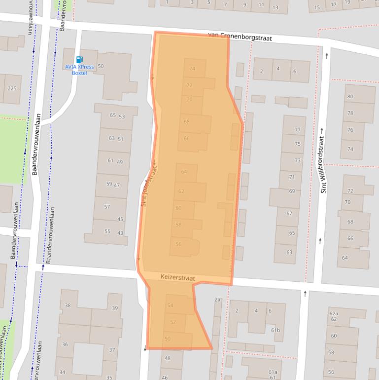 Kaart van postcodegebied 5282VC.