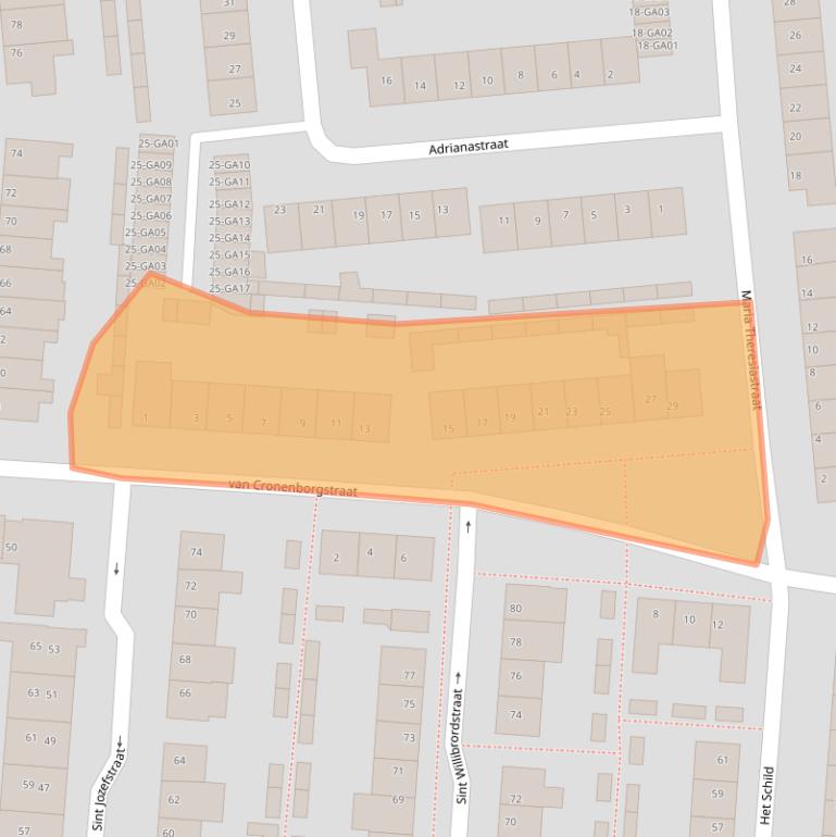 Kaart van postcodegebied 5282VM.