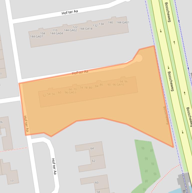 Kaart van postcodegebied 5282WH.