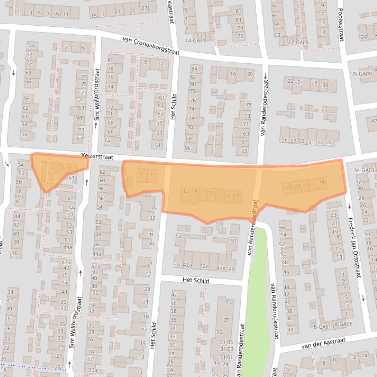 Kaart van postcodegebied 5282WS.