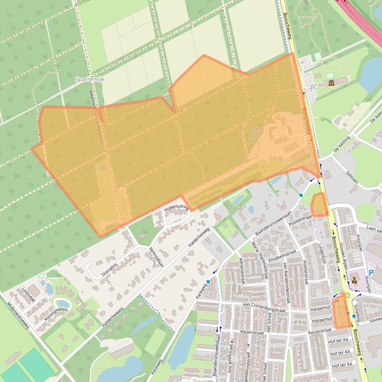 Kaart van postcodegebied 5282WV.