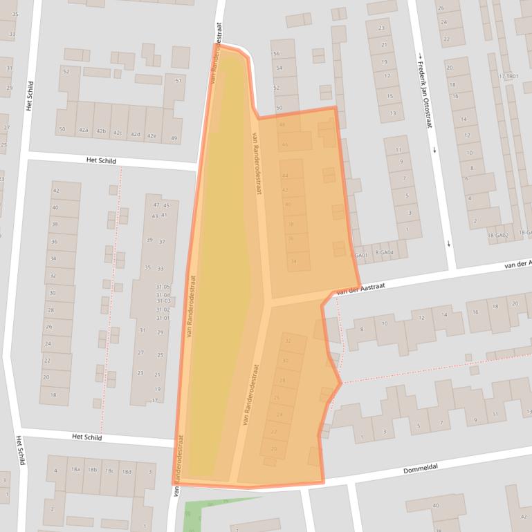 Kaart van postcodegebied 5282XK.